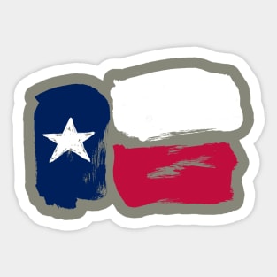 Texas Flag - Pencil Strokes Sticker